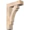 Ekena Millwork Merced Block Smooth Bracket w/ Offset Brace, Douglas Fir, 7 1/2"W x 26"D x 38"H BKT0806X26X38MRC05SDF - alternate 1